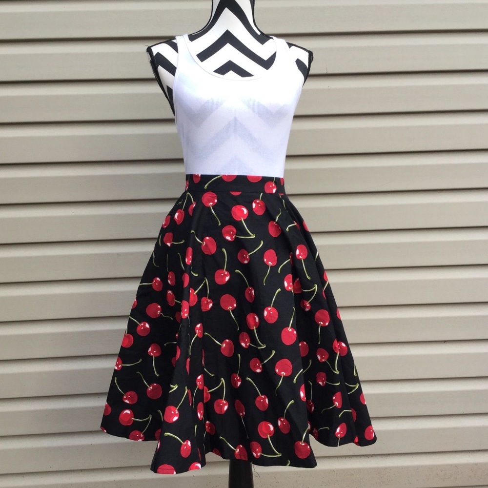 NWT 50’s Chic Cherry Swing Full Circle Skirt